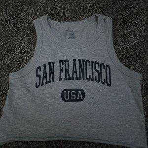 Gray and Blue Brandy Melville Tank
